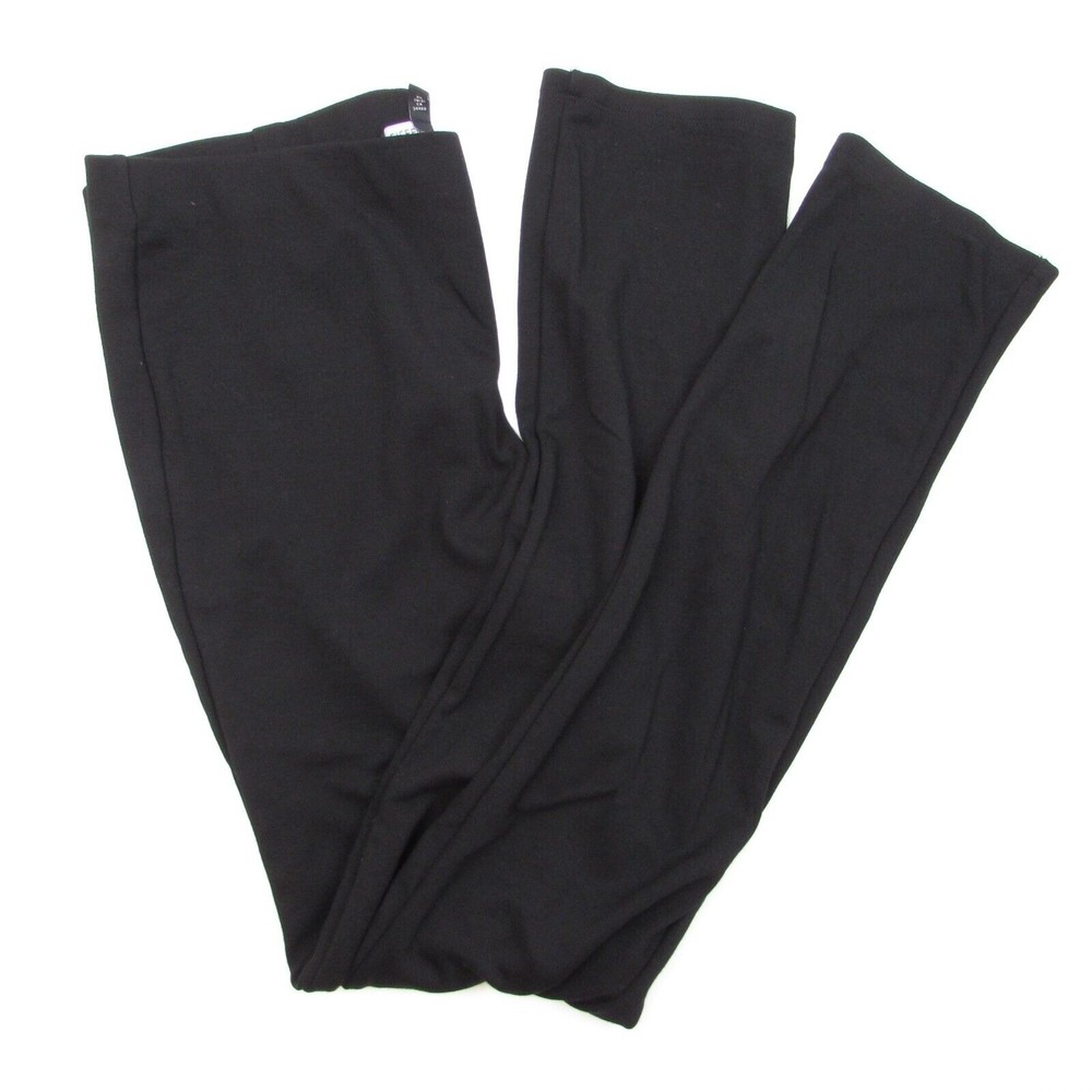 Eileen Fisher Black Pants Size S Pull On Mid Rise Straight Leg Stretch